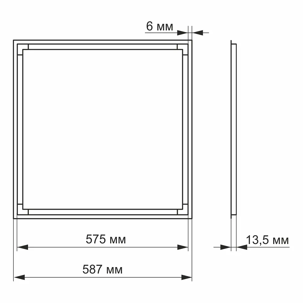 LED панель Videx Art 40W 4100K (VL-PA404W) - фото 3