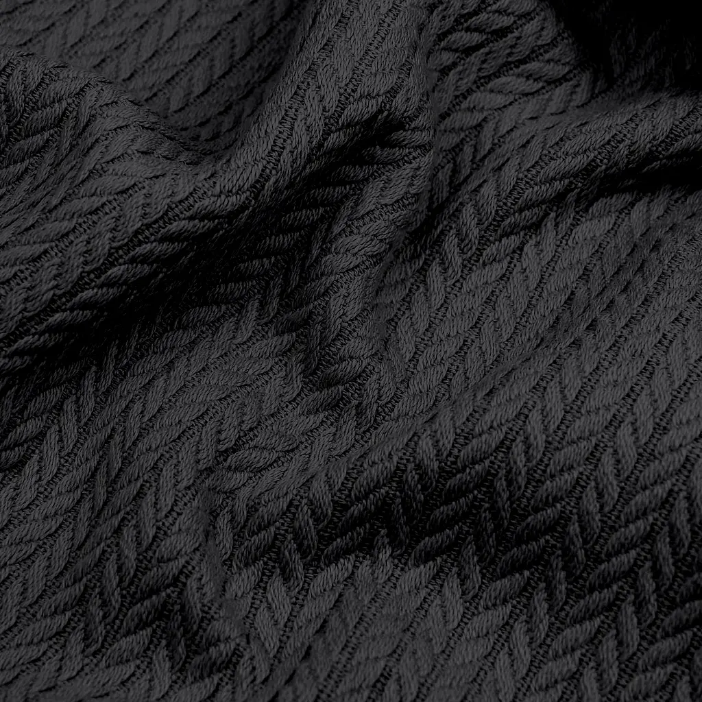 Плед покривало Cosas Panther Knitted Braid 230х240 см косичка (Blanket_Panther_KnittedBraid_230x240) - фото 4