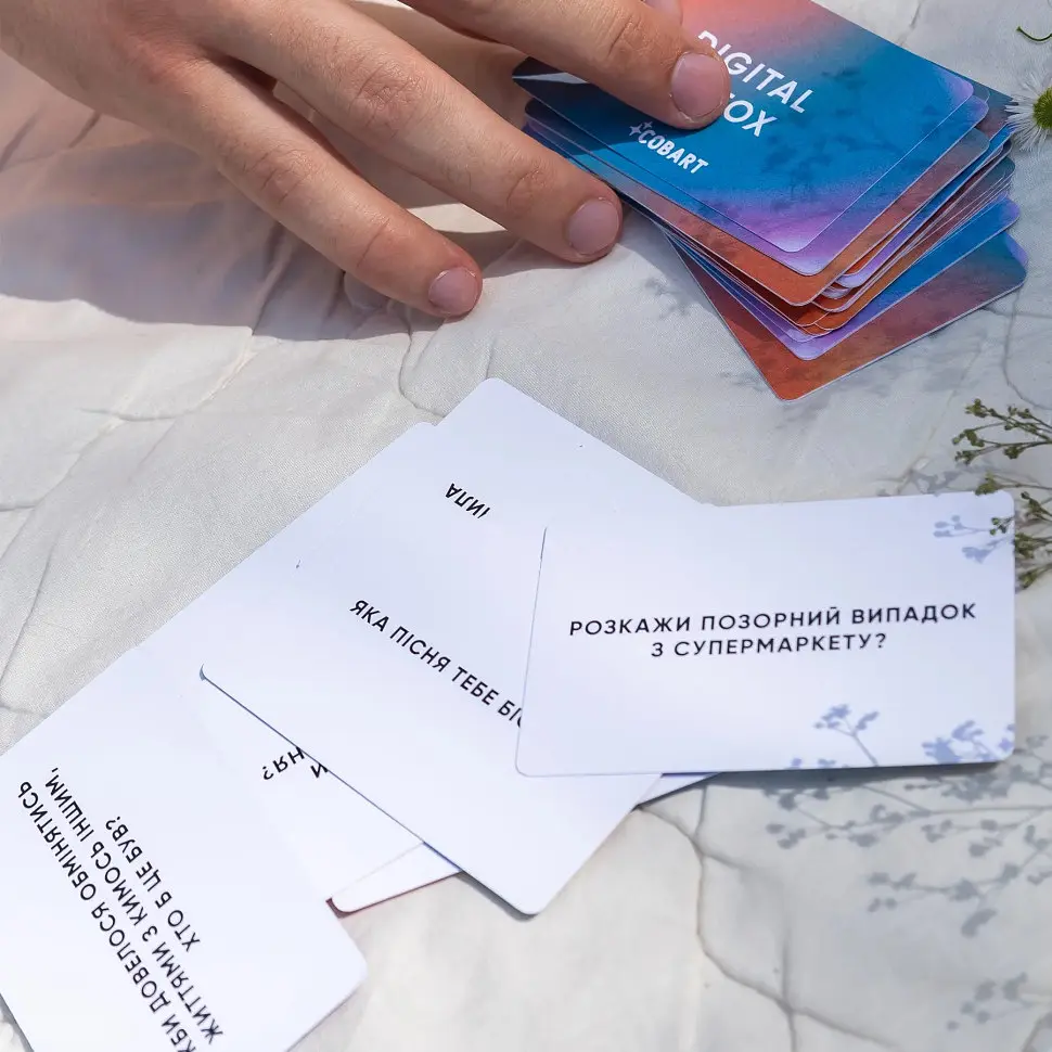 Карткова гра Cobart Digital Detox 125 карток з питаннями (CBRT-9993) - фото 4