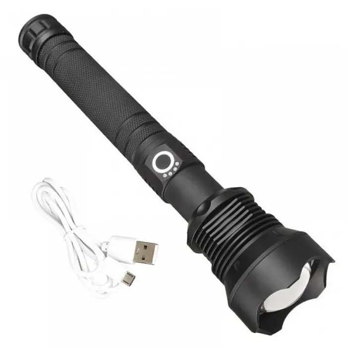 Тактичний акумуляторний ліхтар BL ручний з режимом зум BL X92 P70 2*18650 - фото 1