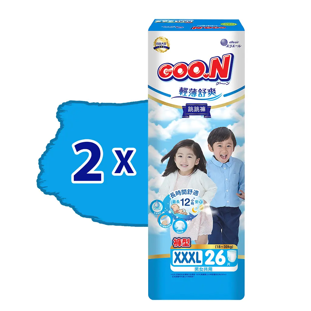 Трусики-підгузки Goo.N Slim & Comfortable (розмір 6(XXL), 15-25 кг, 72 шт) (21001094-2) - фото 2