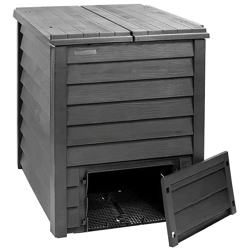 Компостер GRAF Thermo-Wood 600 л сірий з решіткою (626051)
