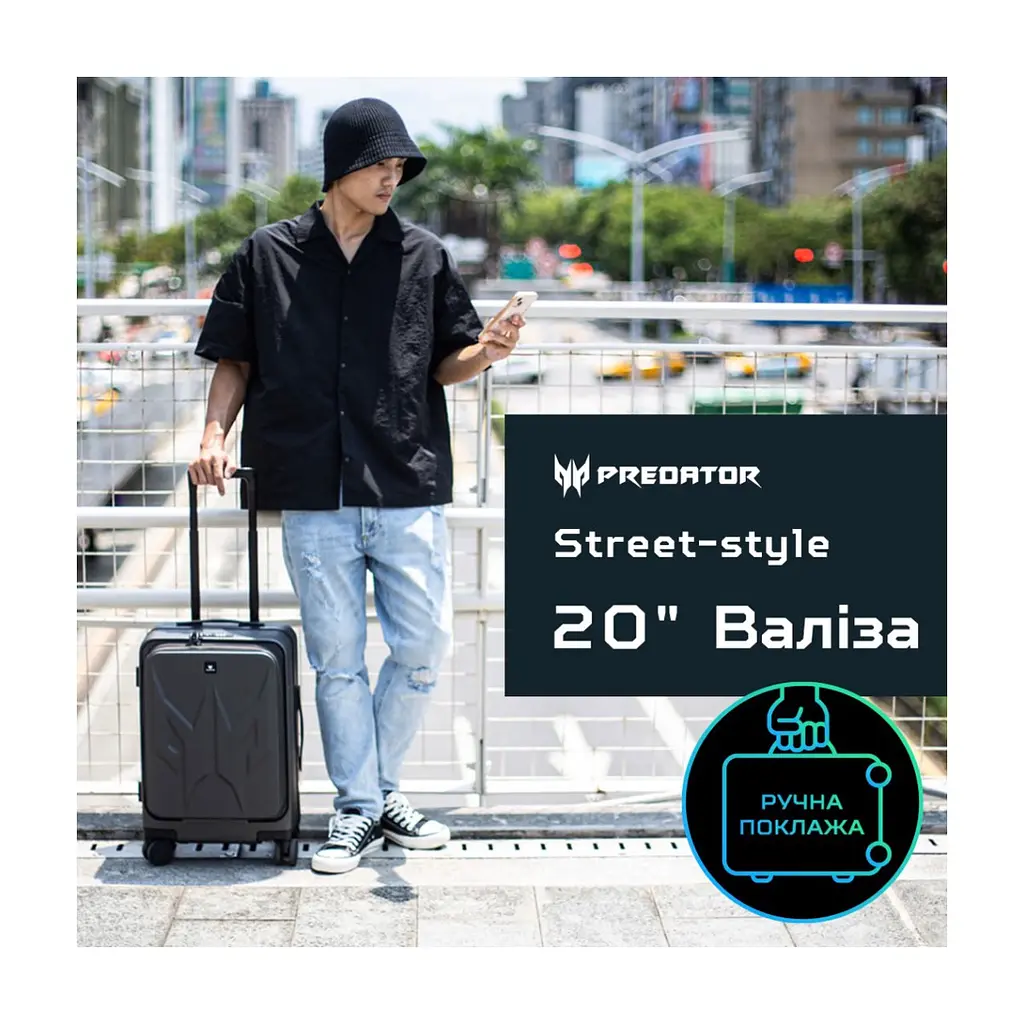 Валіза Acer Predator Street_Sty 20'' Black (GP.BAG11.003) - фото 10