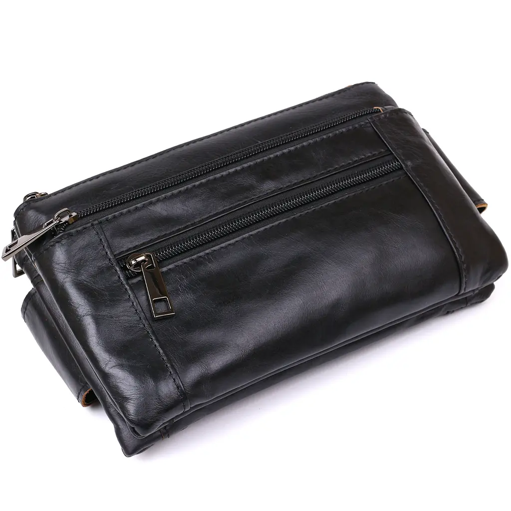 Кожаная мужская сумка на пояс Vintage 21,5х13х3 см sum0020150 - фото 3