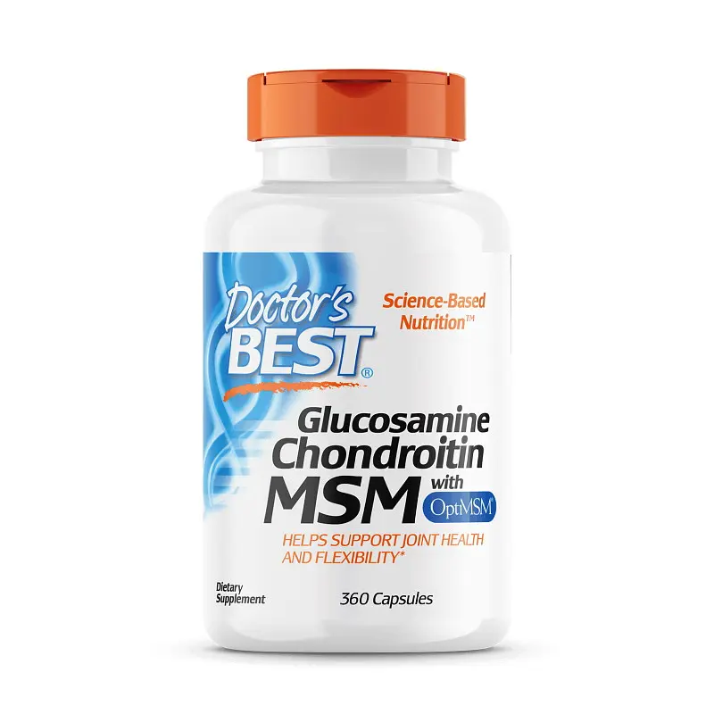 Препарат для суглобів і зв'язок Doctor's Best Glucosamine Chondroitin MSM, 360 капсул