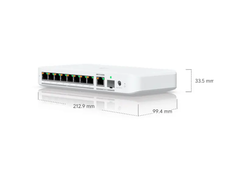 Комутатор Ubiquiti UniFi Flex 2.5G PoE (USW-FLEX-2.5G-8-POE) - фото 6