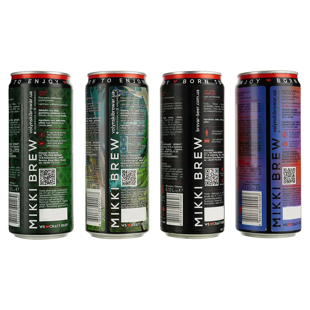 Набор пива Mikki Brew Party Time 4.9-8.5% 3.96 л (12 шт. x 0.33 л) - фото 6