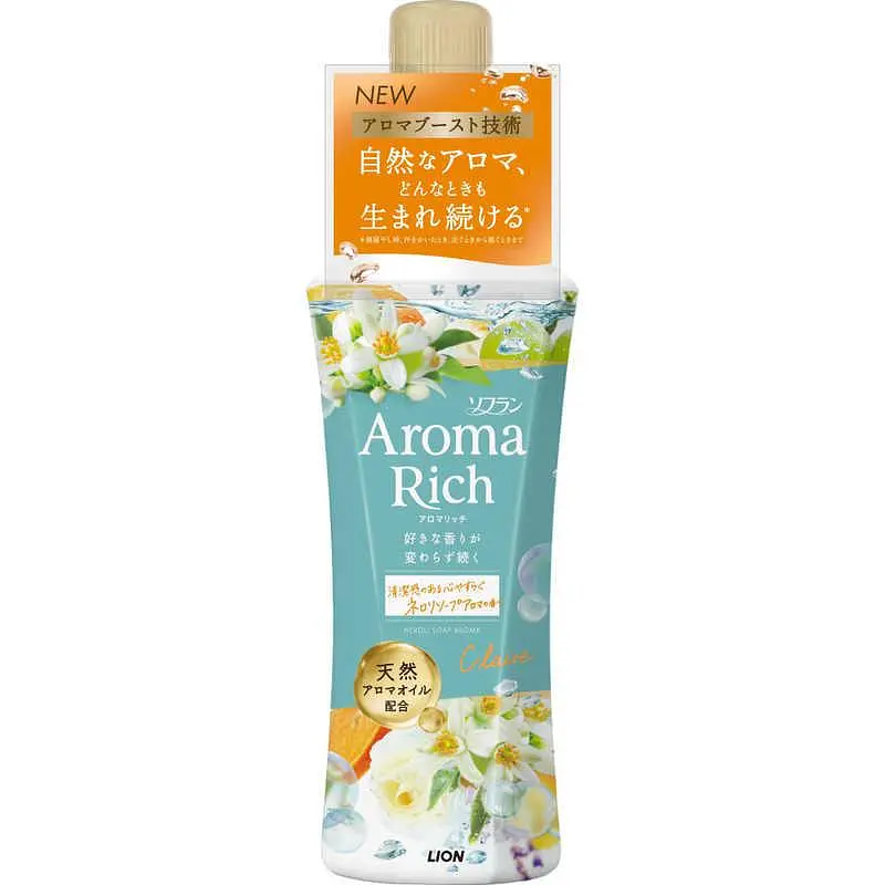 Японський кондиціонер Lion Soflan Aroma Rich Claire освіжаючий аромат неролі 480 мл - фото 2