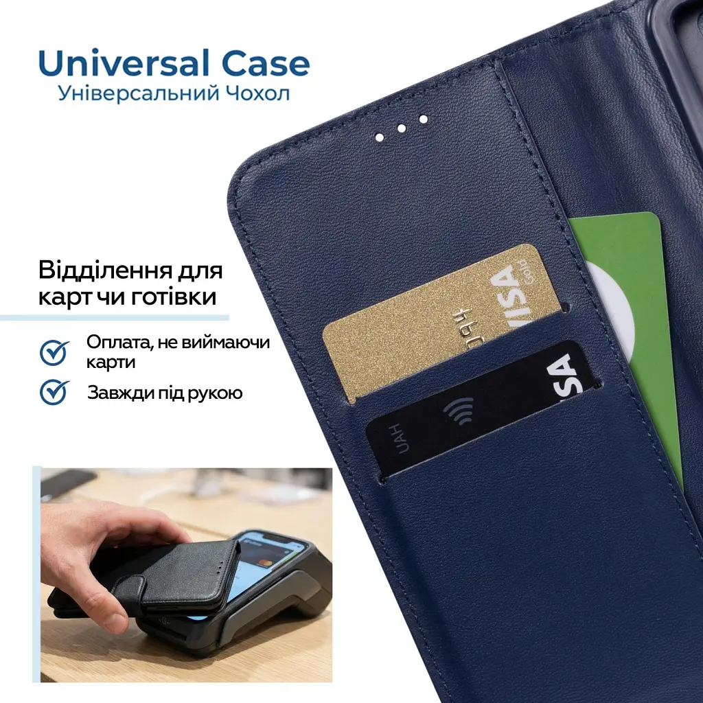 Чохол до мобільного телефона XoKo Book Universal Smartphone 6.0-6.2" Green (XK-UNCS-GR62) - фото 10