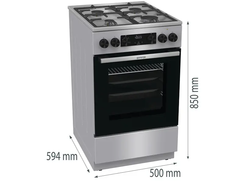 Плита комбінована Gorenje GKS5C70HXF - фото 7
