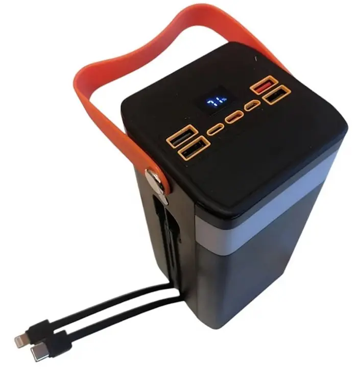 Портативний повербанк No Brand Power Bank Fast Charge 80000 mAh Чорний (2104619133) - фото 4