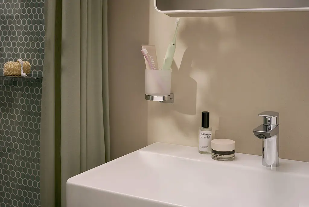 Стакан для зубних щіток Hansgrohe AddStoris S з тримачем chrome 41769000 - фото 2