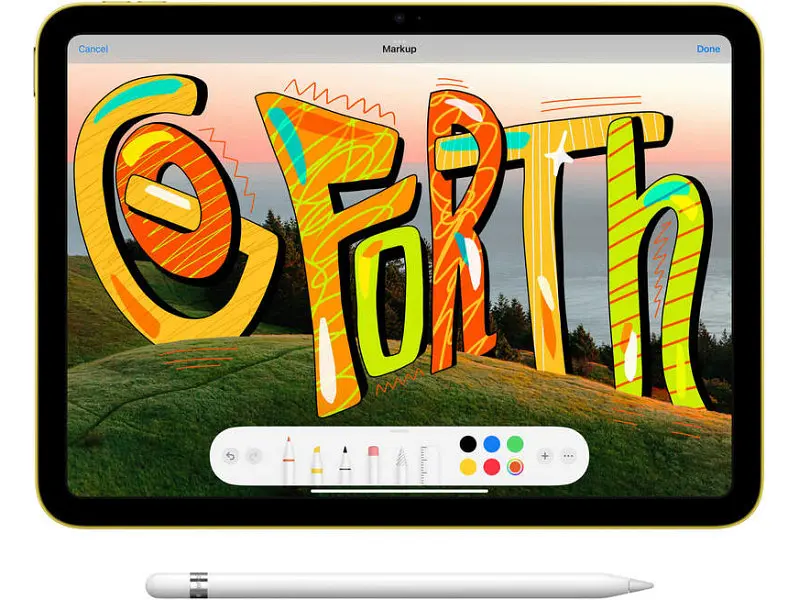 Планшет Apple IPad 10.9 2022 Wi-Fi 256GB Yellow (MPQA3) - фото 3