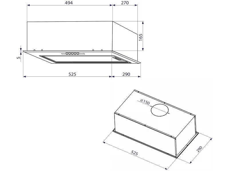 Витяжка Minola HBI 5214 BLF 700 LED - фото 6
