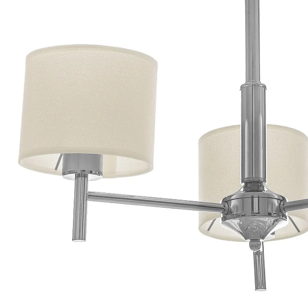 Люстра подвесная Brille прованс с абажуром E27 60W CH (BKL-654S/3) - фото 4