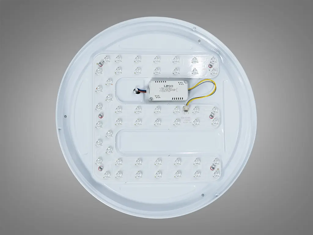 Люстра LED Diasha 46 Вт біла сіра 8 м² - фото 4