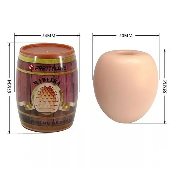 Мастурбатор Pretty Love Madeira Charming Barrel Flesh - фото 5