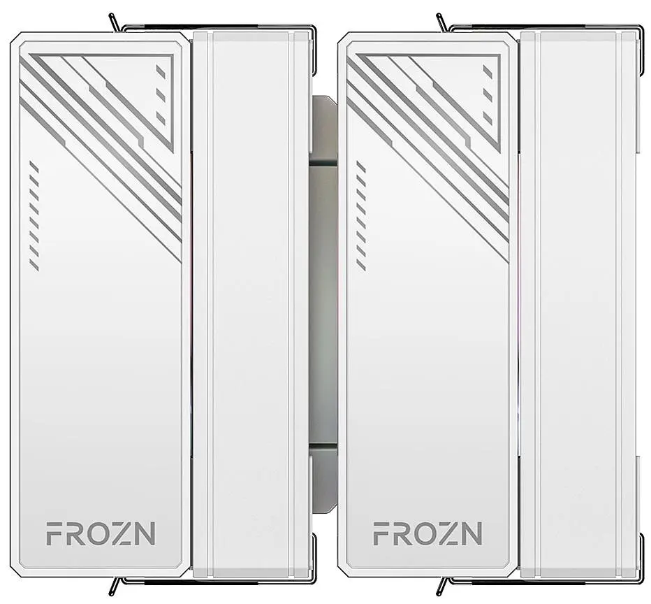 Кулер для процесора ID-Cooling FROZN A620 PRO SE ARGB SNOW, 2x120 мм, 6 теплових трубок, алюміній/мідь, Intel: 1851, 1700, 1200, 115x, AMD: AM4/AM5, 300±200 ~ 2000±10% об/мин, 27.2dB(A) Max, 157х120х142 мм, 2x120mm 4-pin PWM, до 260 Вт - фото 4