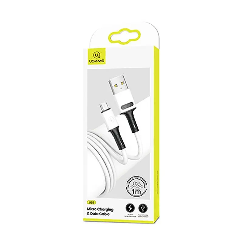 Кабель Usams US-SJ435 USB - Micro USB (M/M), 1 м, White (SJ435USB01) - фото 2