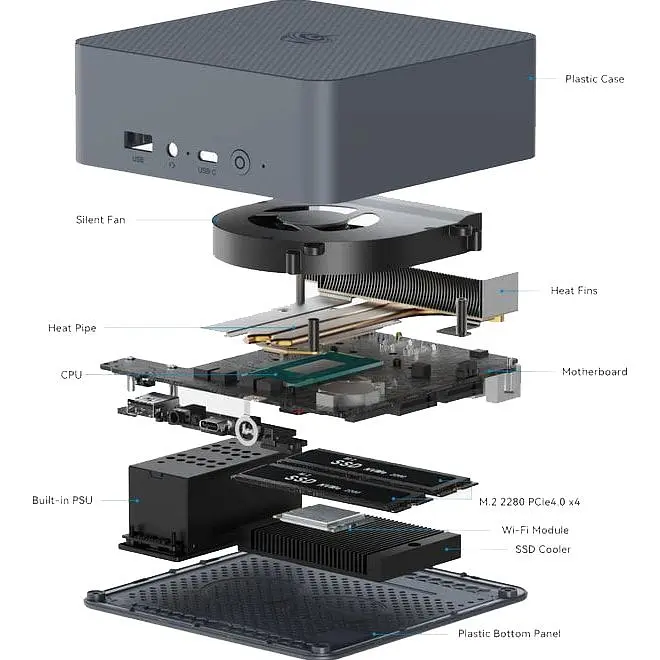 Неттоп Beelink EQi12-D4 16/500GB [153352] - фото 6
