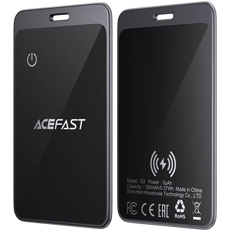 Трекер S3 Metal Card 100 mAh (2ps) Acefast teh0029311 - фото 3