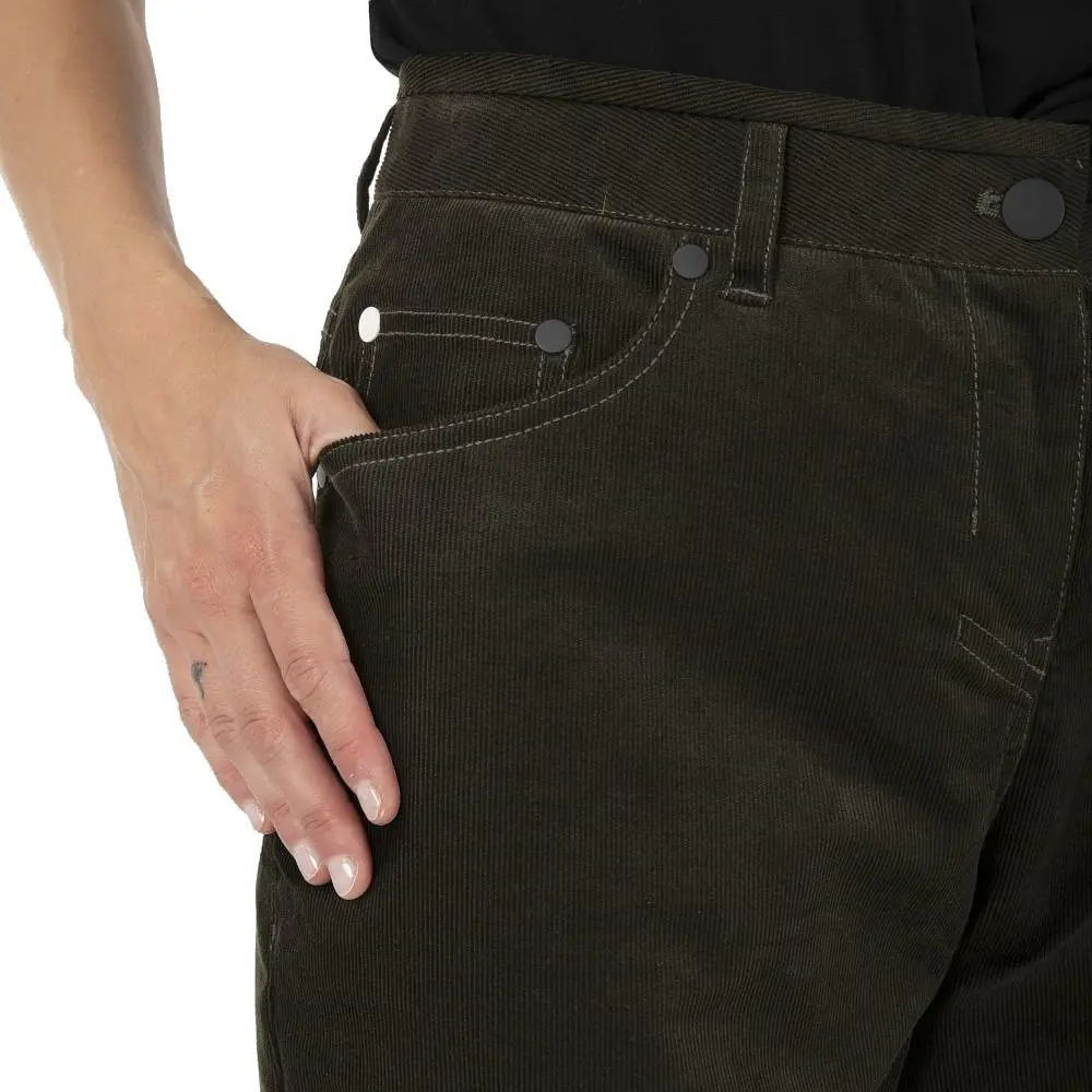 Штани Salewa Fanes Cord Hemp Wms XS Темно-зелений (1054-013.012.0579) - фото 4