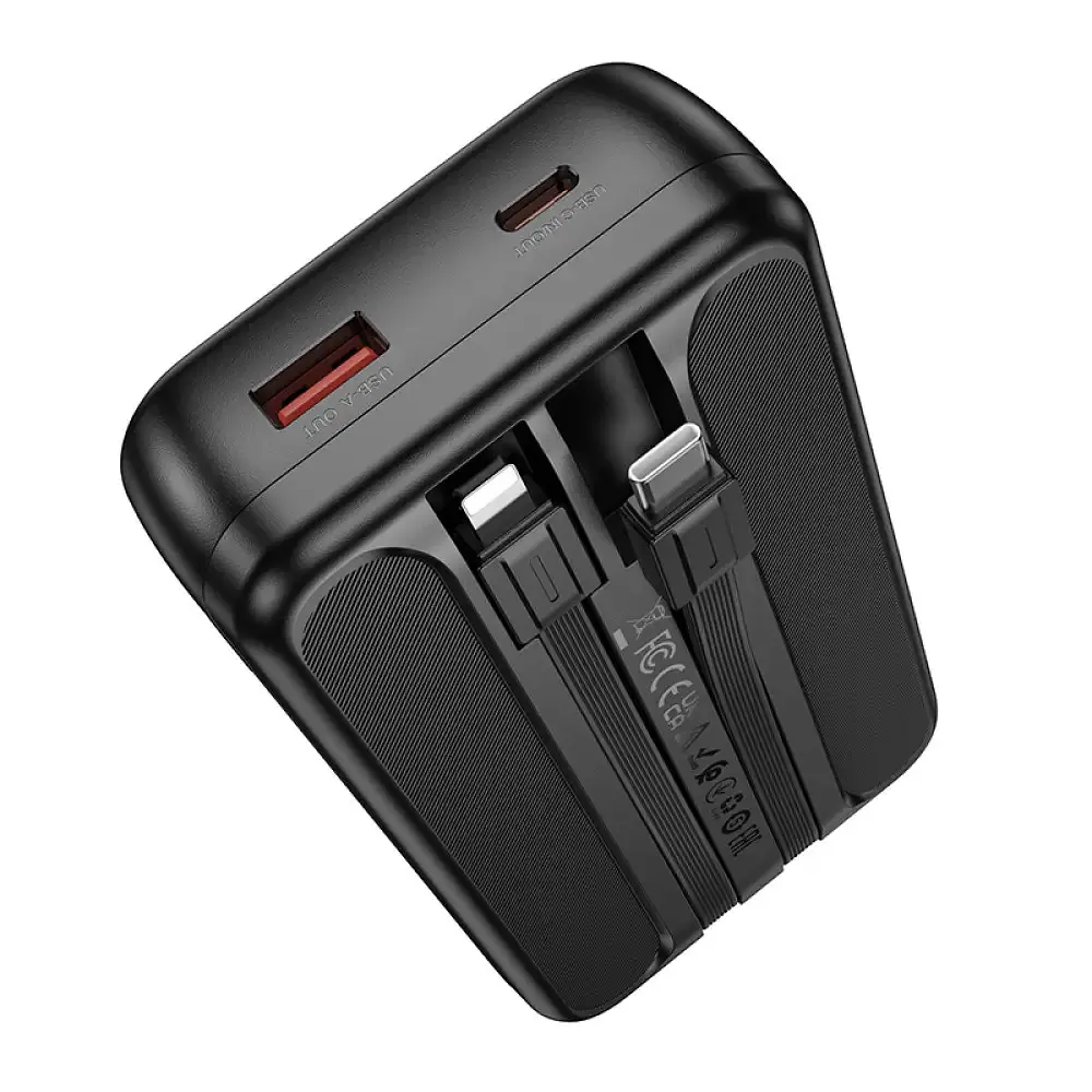 Портативное зарядное - повербанк Hoco Q28A 20000mAh 22.5W черный - фото 4