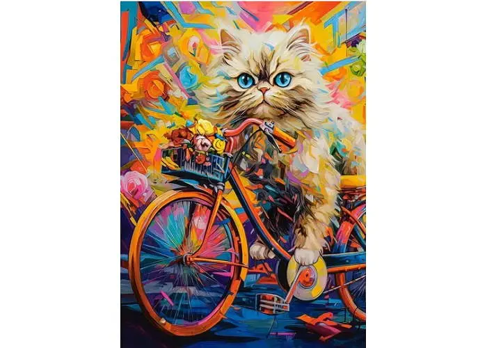 Пазл Castorland puzzle Цветочная прогулка котенка, 500 эл. (B-54015) - фото 2