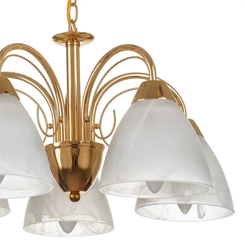 Люстра подвесная Brille классическая E27 60W G (LK-164S/5) - фото 5