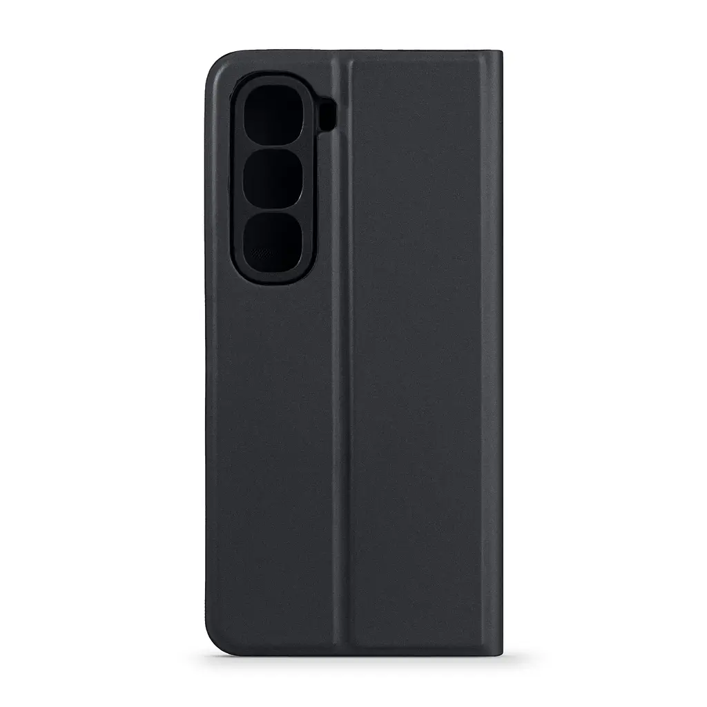 Чехол-книжка для Infinix Hot 60 5G, OneFold Case, черный, из экокожи (PU) и TPU, с магнитом, с подставкой и отделением для карт, трансформируемый в подставку, противоударный, защита всего корпуса, ArmorStandart (ARM87268) - фото 2