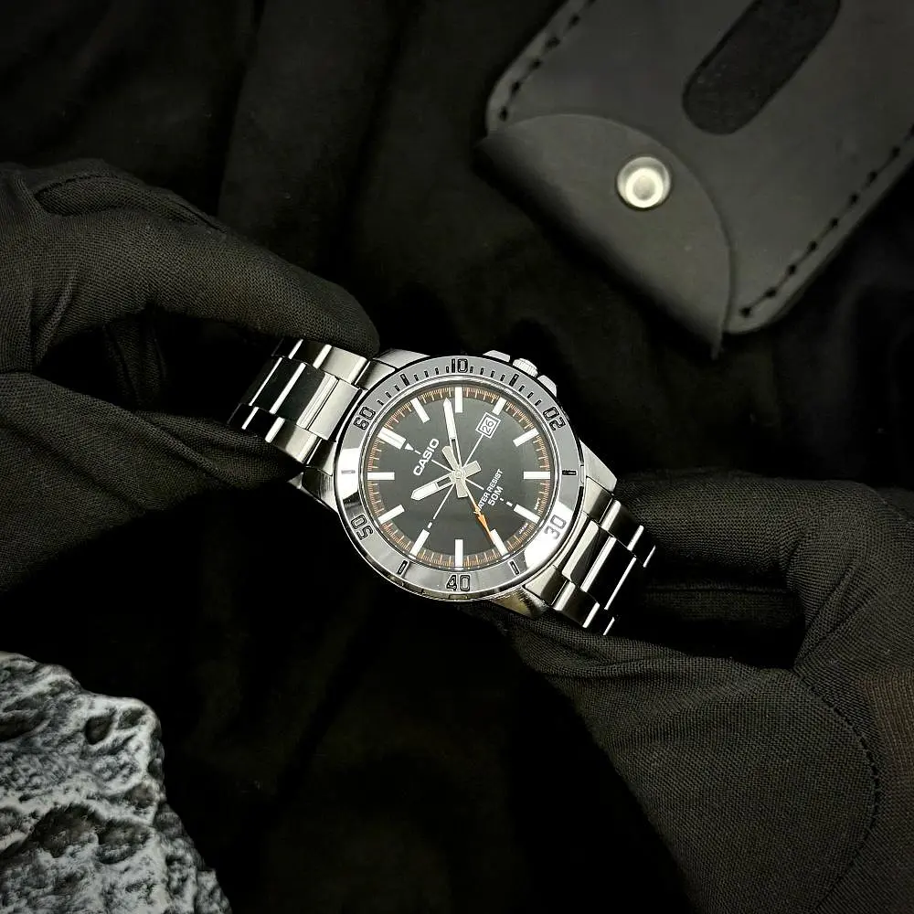 Чоловічий годинник Casio MTP-VD01D-1E2 Сріблястий ( AT1141-0203 ) - фото 3