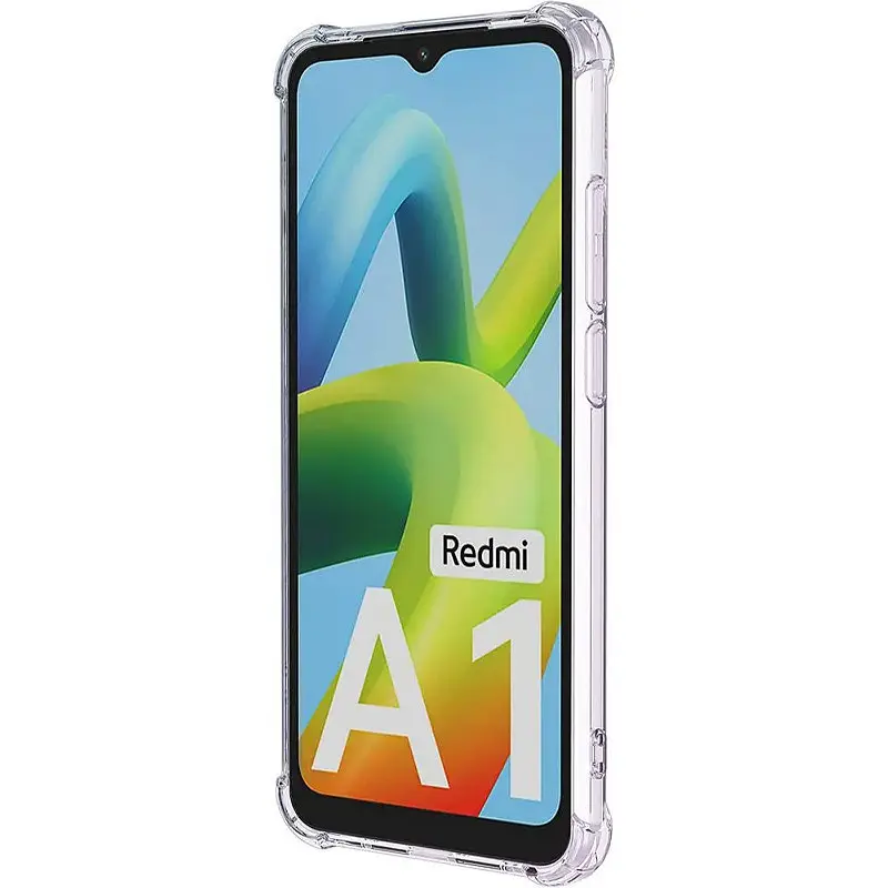 TPU чехол GETMAN Ease logo усиленные углы Full Camera для Xiaomi Redmi A1 / A2 Бесцветный (прозрачный) - фото 2