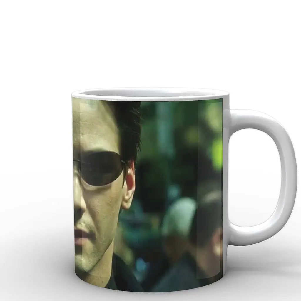 Кухоль GeekLand Матриця The Matrix нео в окулярах MX.002.02 330 мл білий - фото 3