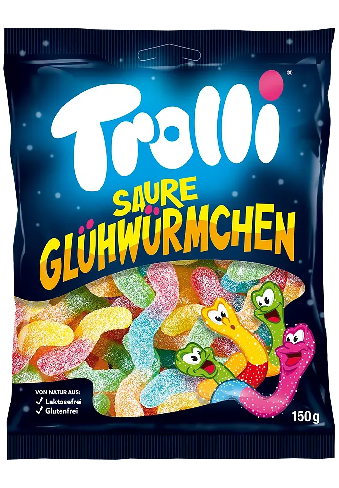 Желейки Trolli Saure Gluhwurmchen 150g