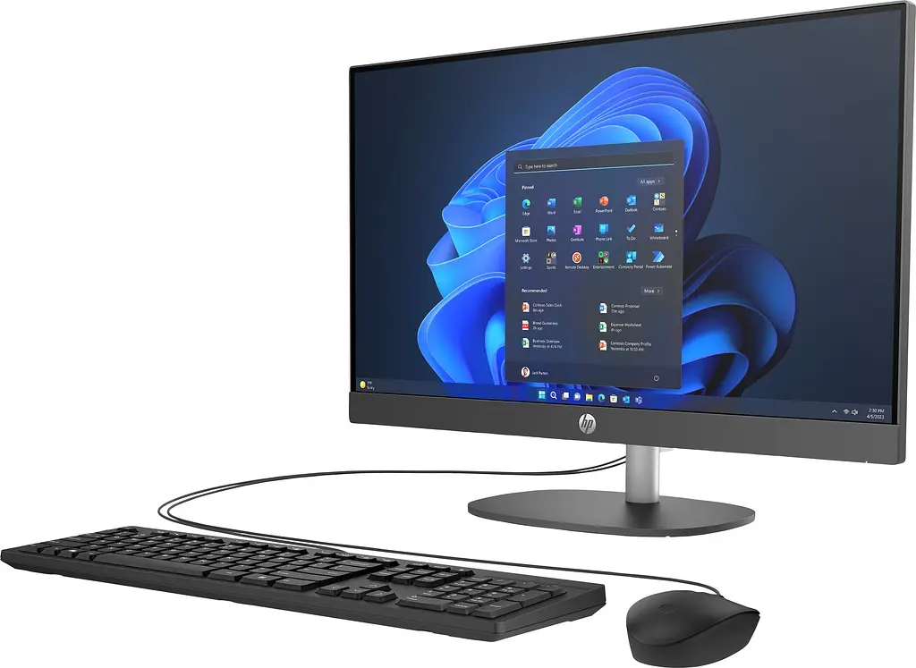 ARDESTO Комп'ютер персональний моноблок HP 240-G10 23.8" FHD IPS AG, Intel U5-125U, 8GB, F512GB, UMA, WiFi, кл+м, DOS, чорний - фото 2