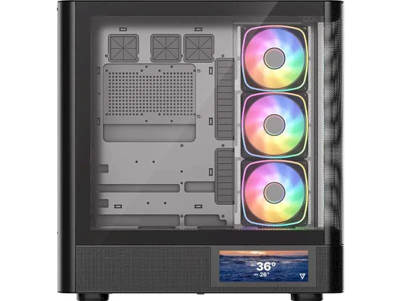 Корпус MODECOM VOLCANO AQ400 ARGB MIDI BLACK (MC-A-AQ400-4FA-B) - фото 7
