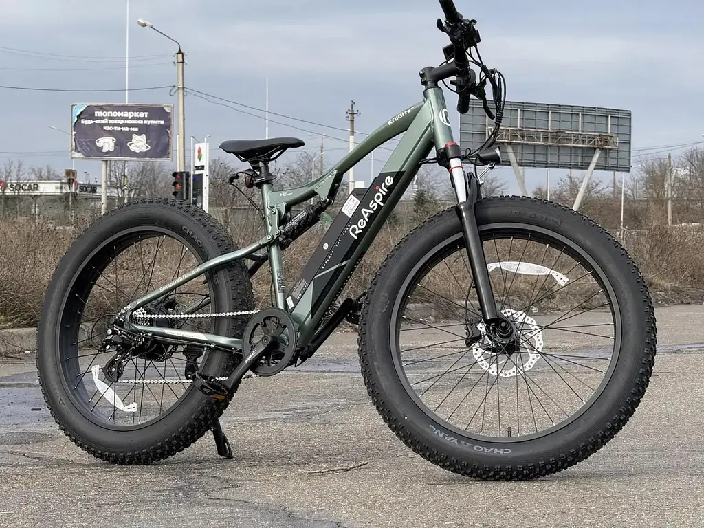 Електровелосипед Фетбайк ReAspire BAFANG 26 дюймів (750W, 48V, 16Ah) Зелений - фото 2
