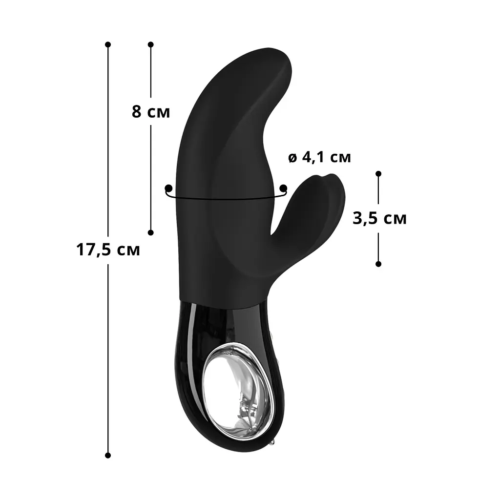 Вібратор Fun Factory Miss Bi 17 см чорний - фото 3