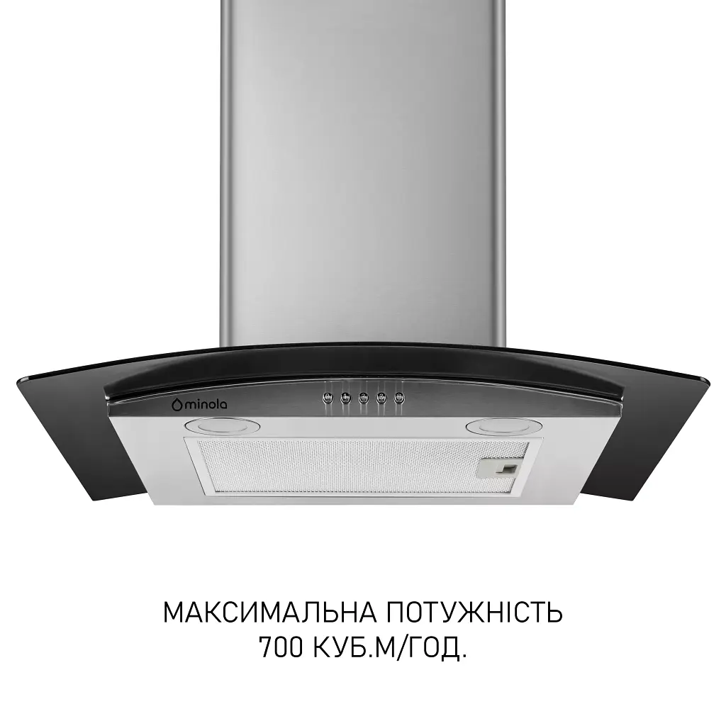 Витяжка декоративна зі склом Minola MTG 6242 I LED - фото 2