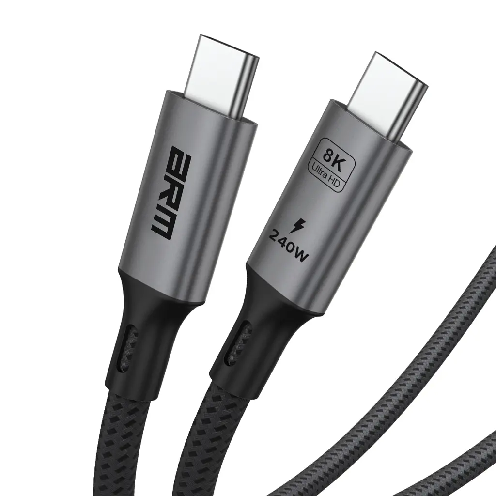 Дата кабель USB-C to USB-C 1.0m USB4 40Gbps 240W 8K60Hz black Armorstandart (ARM81921) - фото 4