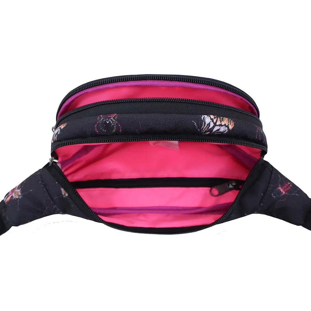 Сумка-бананка Bagland Bella 2 л сублимация 154 черная (00202664) - фото 4