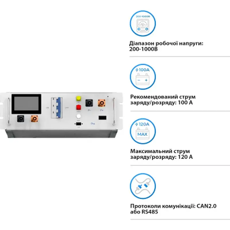 BMS контролер Deye BMS BOS-G-PDU-2 (BOS-G-PDU-2) - фото 2