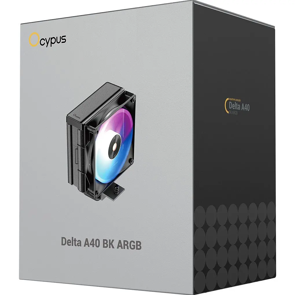 Кулер для процесора Ocypus Delta A40 ARGB Black (DELTA-A40-BK1NAWN00X-GL) [165812] - фото 9