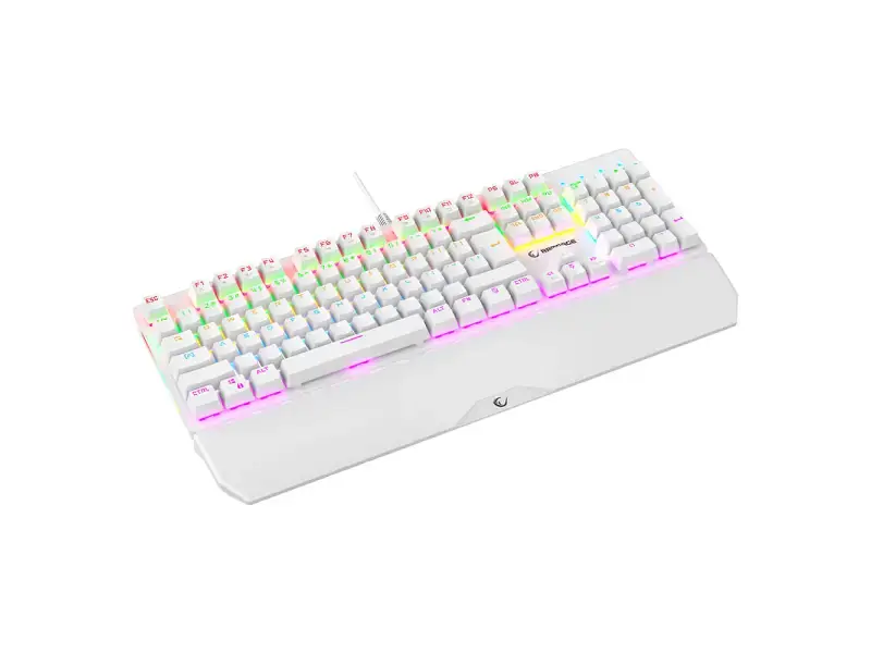 Клавіатура Rampage UMBRA KB-R86 Blue Switch White (KB-R86WHITEBS) - фото 4