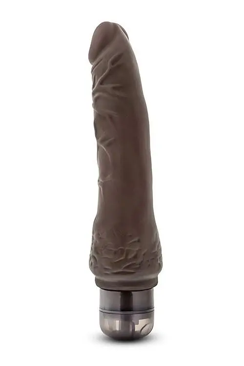 Вібратор Dr. Skin Cock Vibe 7", 21 см (коричневий) - фото 4