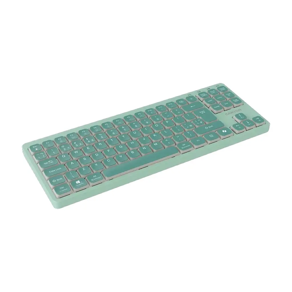 Клавіатура Canyon OnType 10 TKL Mechanical Silent Low-profile USB UA Green (CNS-HKB10GR) - фото 4
