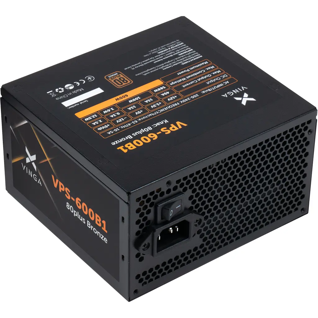 Блок живлення Vinga 600W (VPS-600B1) - фото 6
