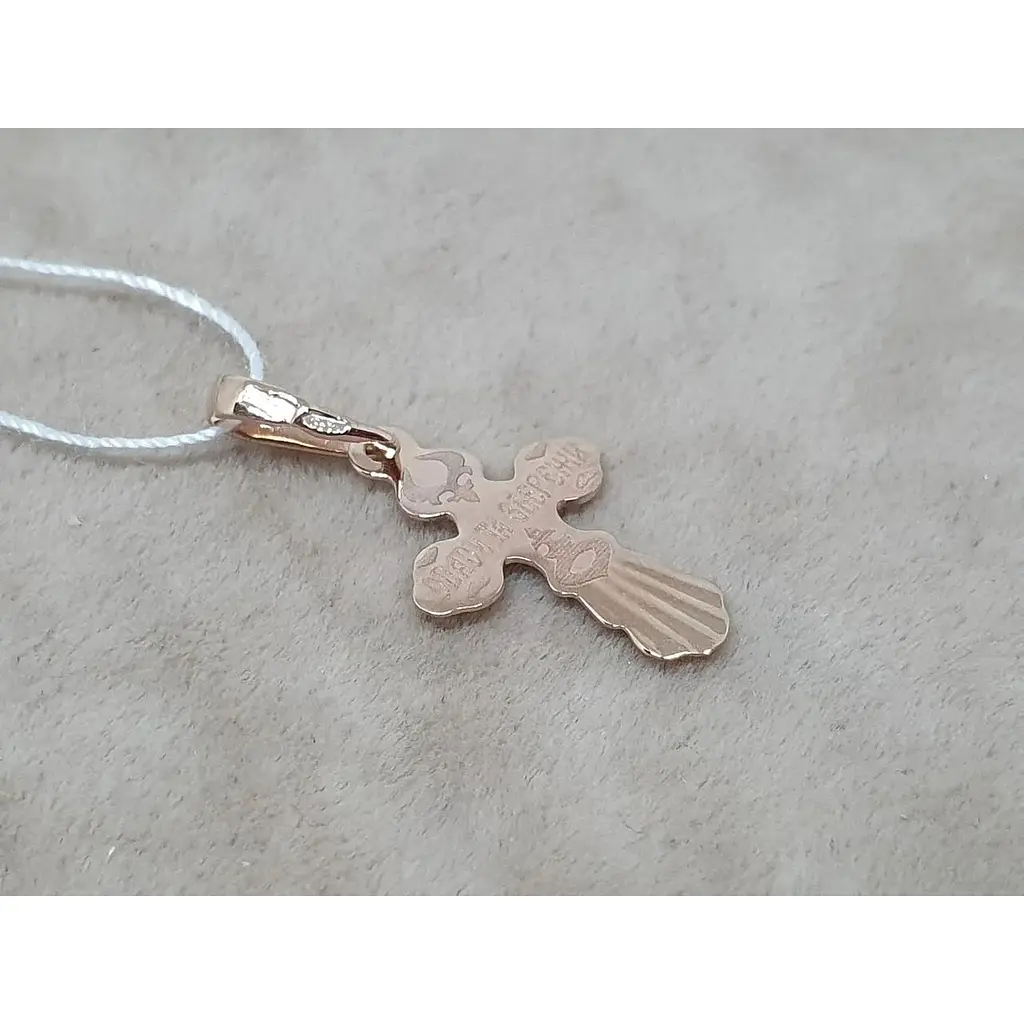 Золотой крестик Tango. Распятие Христа. 210222 - фото 3