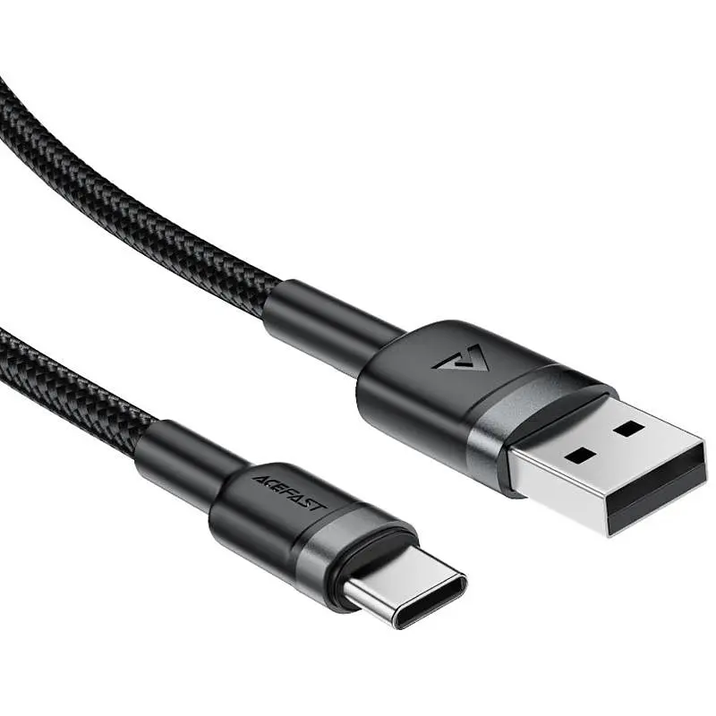 Дата кабель Acefast C22-04 USB to Type-C 60W (1.2m) Black - фото 3