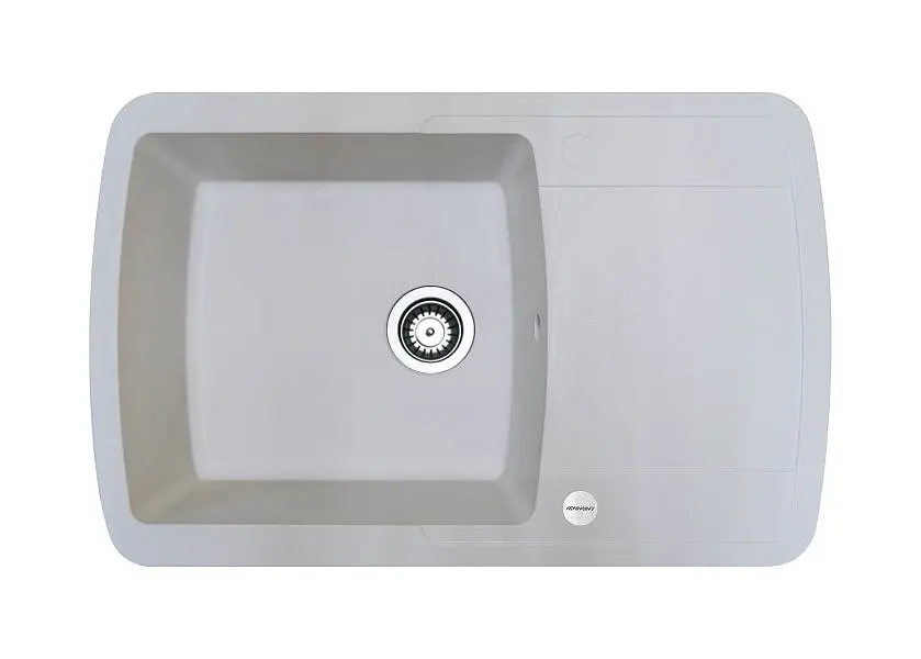 Кухонна мийка Adamant OPTIMAKS біла 775x495x200 мм, з крилом 77,5 см